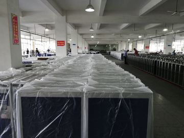 Blue Airplane Food Trolley , Flight Attendant Cart Box Type Sealing